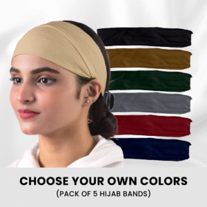 Set of 5 No Slip Headband for Hijab