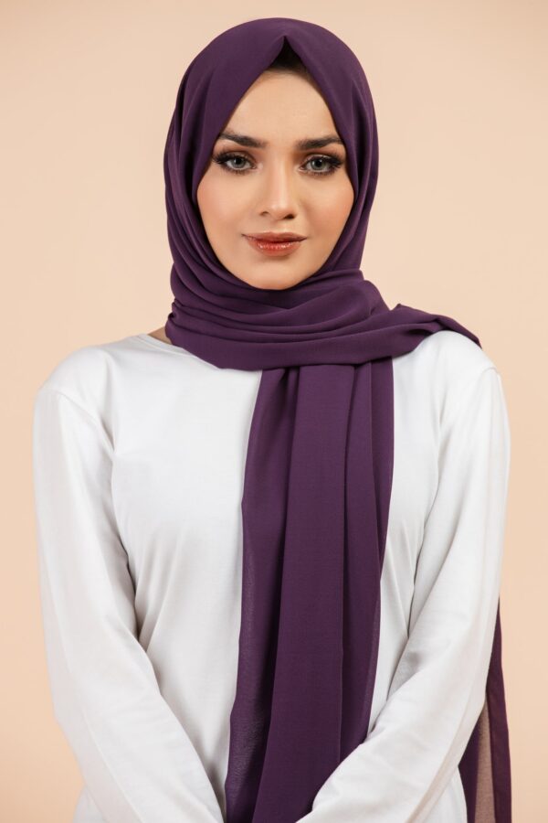 Premium Georgette - Eggplant