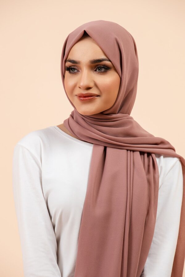 Premium Georgette - Mauve - Image 2