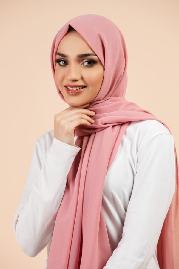 Premium Georgette - Nude Pink - Image 2
