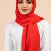 Premium Georgette - Russian Red