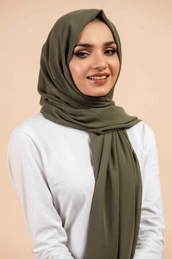 Premium Georgette - Sage - Image 2