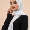 Premium Georgette - Silver Grey