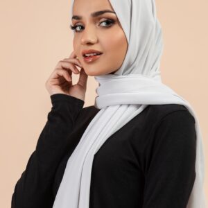 Premium Georgette - Silver Grey