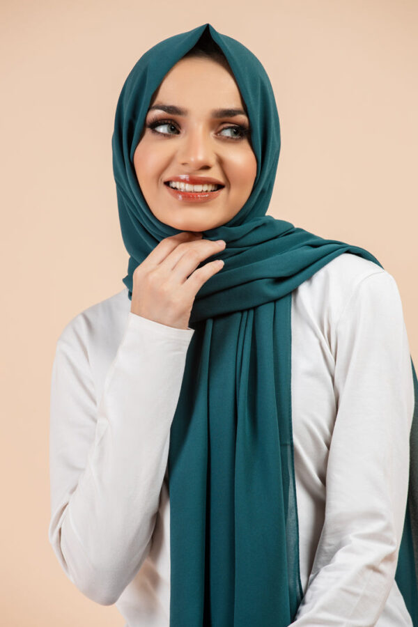 Premium Georgette - Pack of 6 Hijabs + 25 Bulb Pin Free (Random Colors) - Image 13