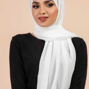 Premium Georgette - White