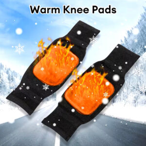 1 Pair Winter Wool Knee Pads – Thickened Warm Knee Protectors & Brace