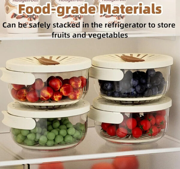 2 in 1 Multifunctional Drainer and Strainer, Draining Basket with Lid