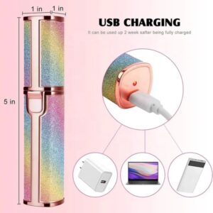 2 in 1 Electric Eyebrow Trimmer and Shaver – Rechargeable Painless Hair Remover with LED Light