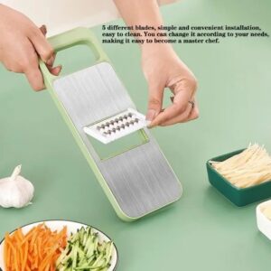 5in1 Vegetable Stainless Steel Cutter (with Box Packing)
