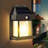 New Solar Tungsten Filament Lamp Outdoor Waterproof Intelligent Induction Wall Lamp