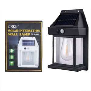 New Solar Tungsten Filament Lamp Outdoor Waterproof Intelligent Induction Wall Lamp