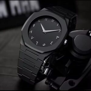 Arabic Aura Black Dial Watch